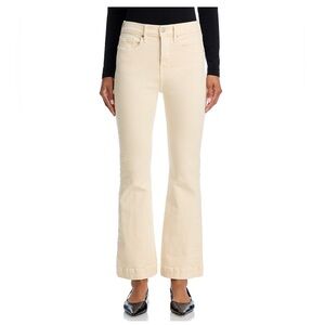 Veronica Beard Carson High Rise Ankle Flare Jeans in Ecru – Size 24 (Like New)